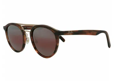 Pre-owned Maui Jim Round Sunglasses/19c) In Brown/rose (r529