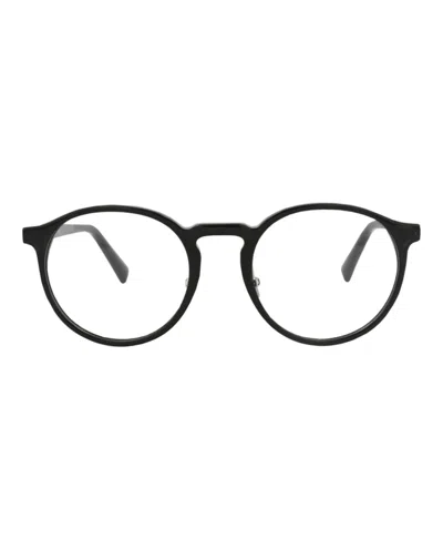 Pre-owned Maui Jim Roundframe Acetate Optical Frames In Black Black Transparent (mjo2220/02)