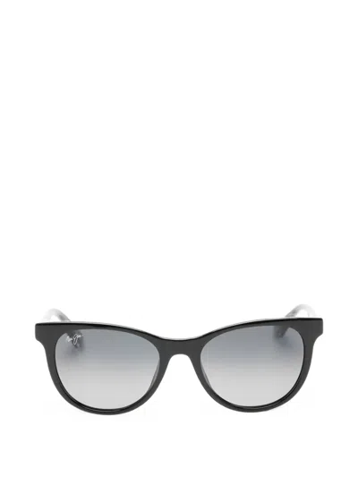Maui Jim Round-frame Sunglasses In Black