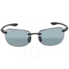 Maui Jim Sandy Beach Grey Wrap Unisex Sunglasses 408-02 56 In Black / Grey