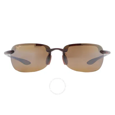 Maui Jim Sandy Beach Hcl Bronze Oval Unisex Sunglasses H408-10 56 In Bronze / Tortoise