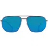Maui Jim Sharks Cove Blue Hawaii Navigator Unisex Sunglasses B605-03 55 In Blue