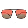 Maui Jim Sharks Cove Hawaii Lava Navigator Unisex Sunglasses Rm605-02 55
