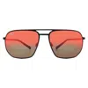 Maui Jim Sharks Cove Hawaii Lava Navigator Unisex Sunglasses Rm605-02 55 In Multi