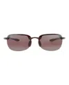 Maui Jim Shield-frame Injected Sunglasses In Brown