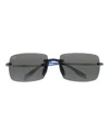 Maui Jim Shield-frame Nylon Sunglasses In Blue
