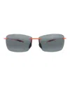 Maui Jim Shield-frame Nylon Sunglasses In Gray