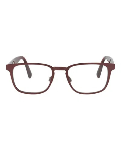 Pre-owned Maui Jim Shieldframe Stainless Stee Shirtl Optical Frames In Burgundy Burgundy Transparent (mj752/07)