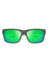 Maui Jim Southern Cross Green-lens Rectangle Sunglasses In Green