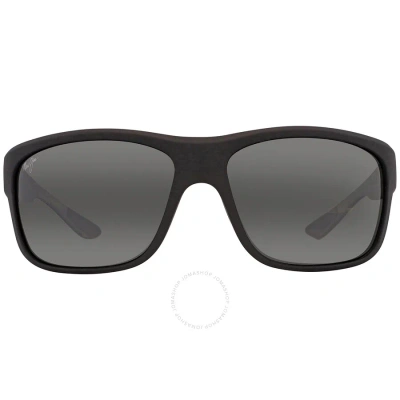 Maui Jim Southern Cross Neutral Grey Wrap Unisex Sunglasses 815-53b 63 In Black / Blue / Grey