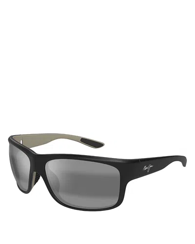 Maui Jim Southern Cross Square Wrap Sunglasses, 63mm