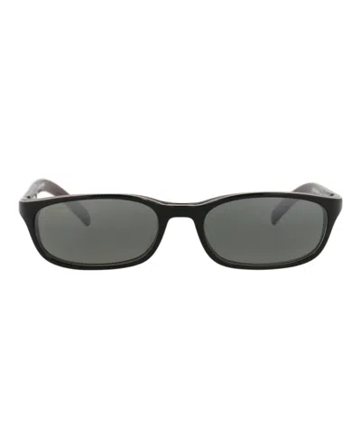 Maui Jim Square-frame Acetate Sunglasses In Black