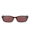 Maui Jim Square-frame Acetate Sunglasses In Red