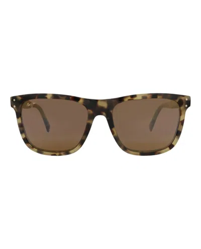 Maui Jim Square-frame Acetate Sunglasses In Brown