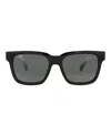 Maui Jim Square-frame Injection Sunglasses In Black