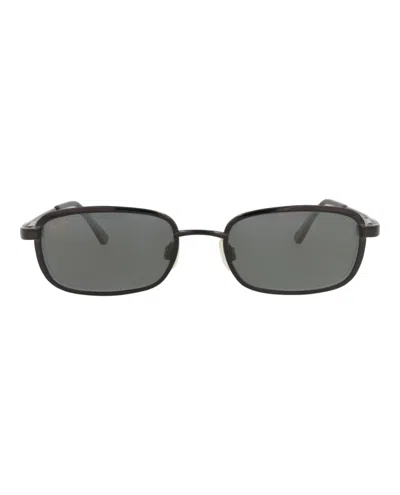 Maui Jim Square-frame Monel Sunglasses In Brown
