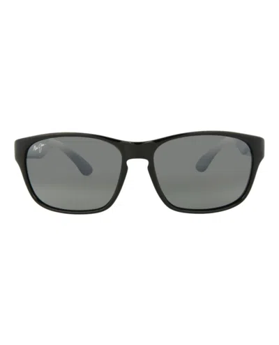 Maui Jim Square-frame Nylon Sunglasses In Gray