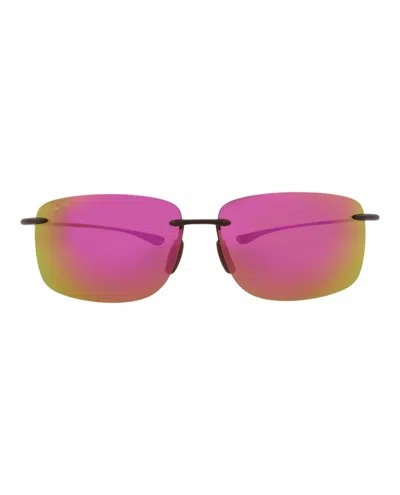 Maui Jim Square-frame Nylon Sunglasses In Pink