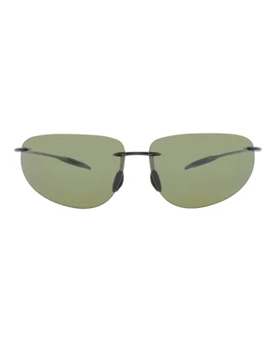 Maui Jim Square-frame Nylon Sunglasses In Black