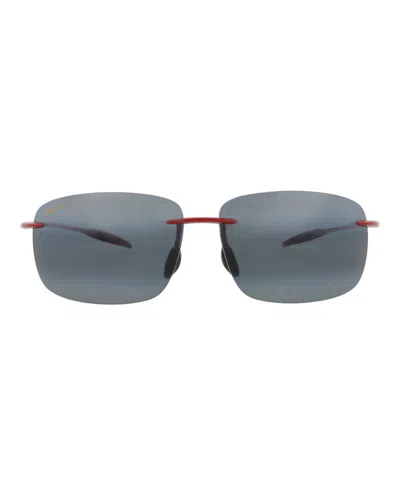 Maui Jim Square-frame Nylon Sunglasses In Blue
