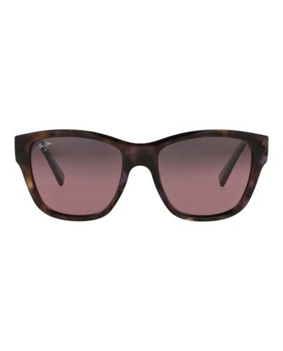 Maui Jim Square-frame Nylon Sunglasses In Brown