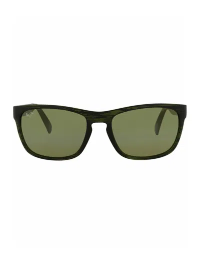 Maui Jim Square-frame Nylon Sunglasses Sunglasses Green Size 58 Nylon