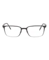 Maui Jim Square-frame Stainless Steel Optical Frames In Gray