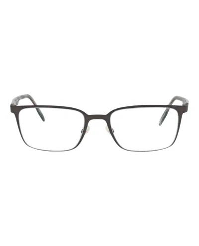Maui Jim Square-frame Stainless Steel Optical Frames In Gray