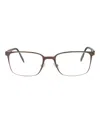 Maui Jim Square-frame Stainless Steel Optical Frames In Brown