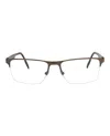 Maui Jim Core Optical 55mm Square Semi Rimless Reading Glasses
