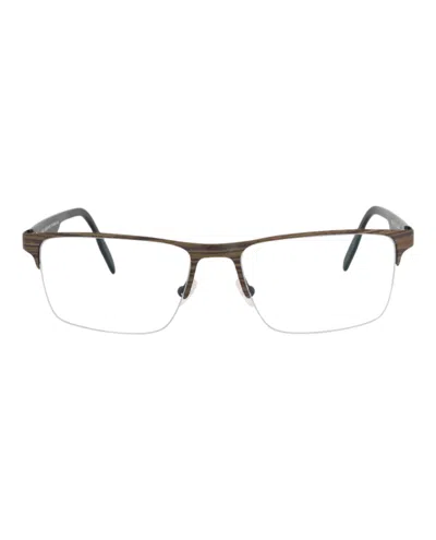 Maui Jim Square-frame Stainless Steel Optical Frames
