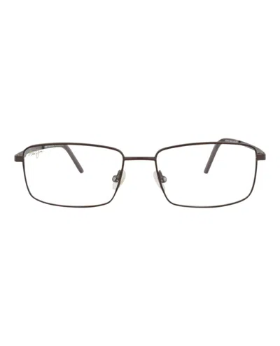 Maui Jim Square-frame Stainless Steel Optical Frames In Black