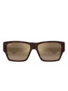Maui Jim Square-frame Sunglasses In Brown