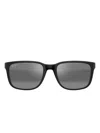 Maui Jim Square Frame Sunglasses In Black