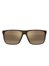 Maui Jim Square Frame Sunglasses In Brown