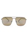 Maui Jim Square-frame Sunglasses In Brown