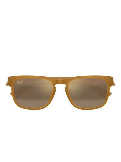 Maui Jim Square Frame Sunglasses In Green