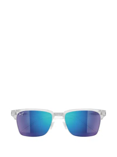 Maui Jim Square Frame Sunglasses In Orange