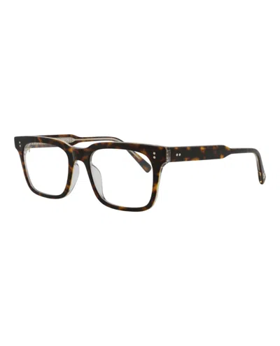 Pre-owned Maui Jim Square Rectangle Optical Frames In Tortoise Tortoise Transparent (mjo2228/10g)