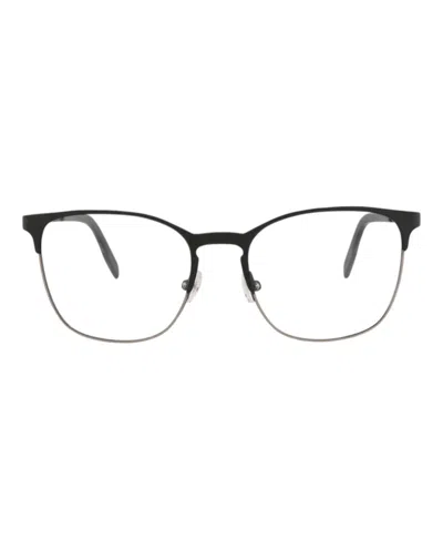 Pre-owned Maui Jim Squareframe Stainless Stee Shirtl Optical Frames In Black Black Transparent (mjo2107/02mg)