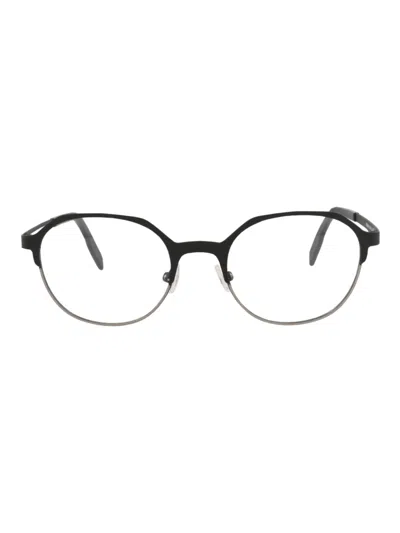 Maui Jim Stainless Steel Round/oval Unisex Eyeglasses In Black