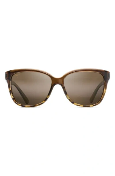 Maui Jim Starfish 56mm Polarizedplus2® Cat Eye Sunglasses In Brown