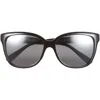 Maui Jim Starfish 56mm Polarizedplus2® Cat Eye Sunglasses In Black