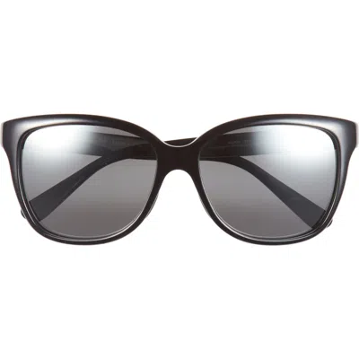 Maui Jim Starfish 56mm Polarizedplus2® Cat Eye Sunglasses In Black