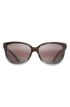 Maui Jim Starfish 56mm Polarizedplus2® Cat Eye Sunglasses In Sandstone/blue