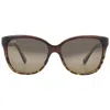 Maui Jim Starfish Hcl Bronze Cat Eye Sunglasses Hs744-01t 56 In Brown