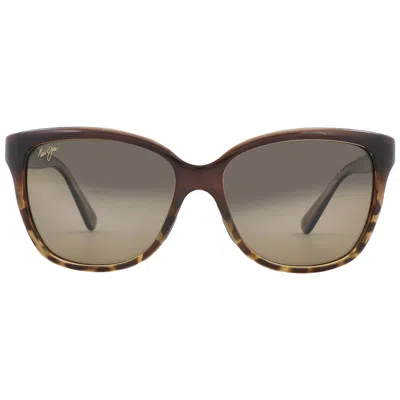 MAUI JIM STARFISH HCL BRONZE CAT EYE SUNGLASSES HS744-01T 56