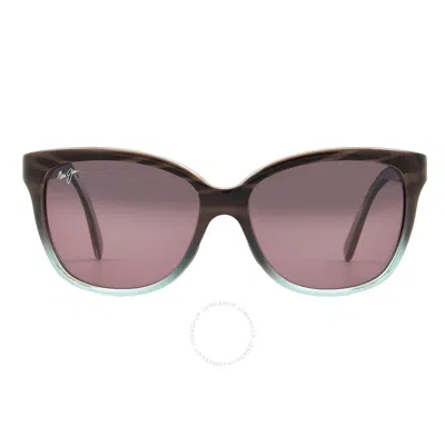 Maui Jim Starfish Maui Rose Cat Eye Ladies Sunglasses Rs744-22b 56 In Neutral