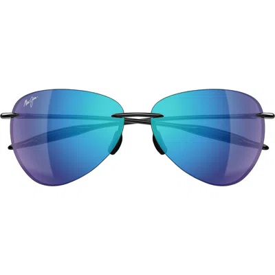 Maui Jim Sugar Beach 62mm Polarizedplus2® Round Sunglasses In Green
