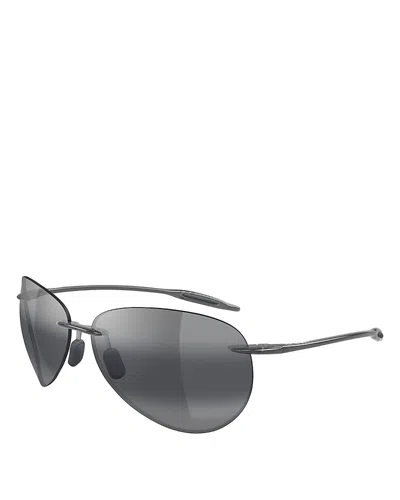 Maui Jim Sugar Beach Polarized Sunglasses, 63mm In Gray